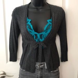 Express 3/4 sleeved knit cardigan